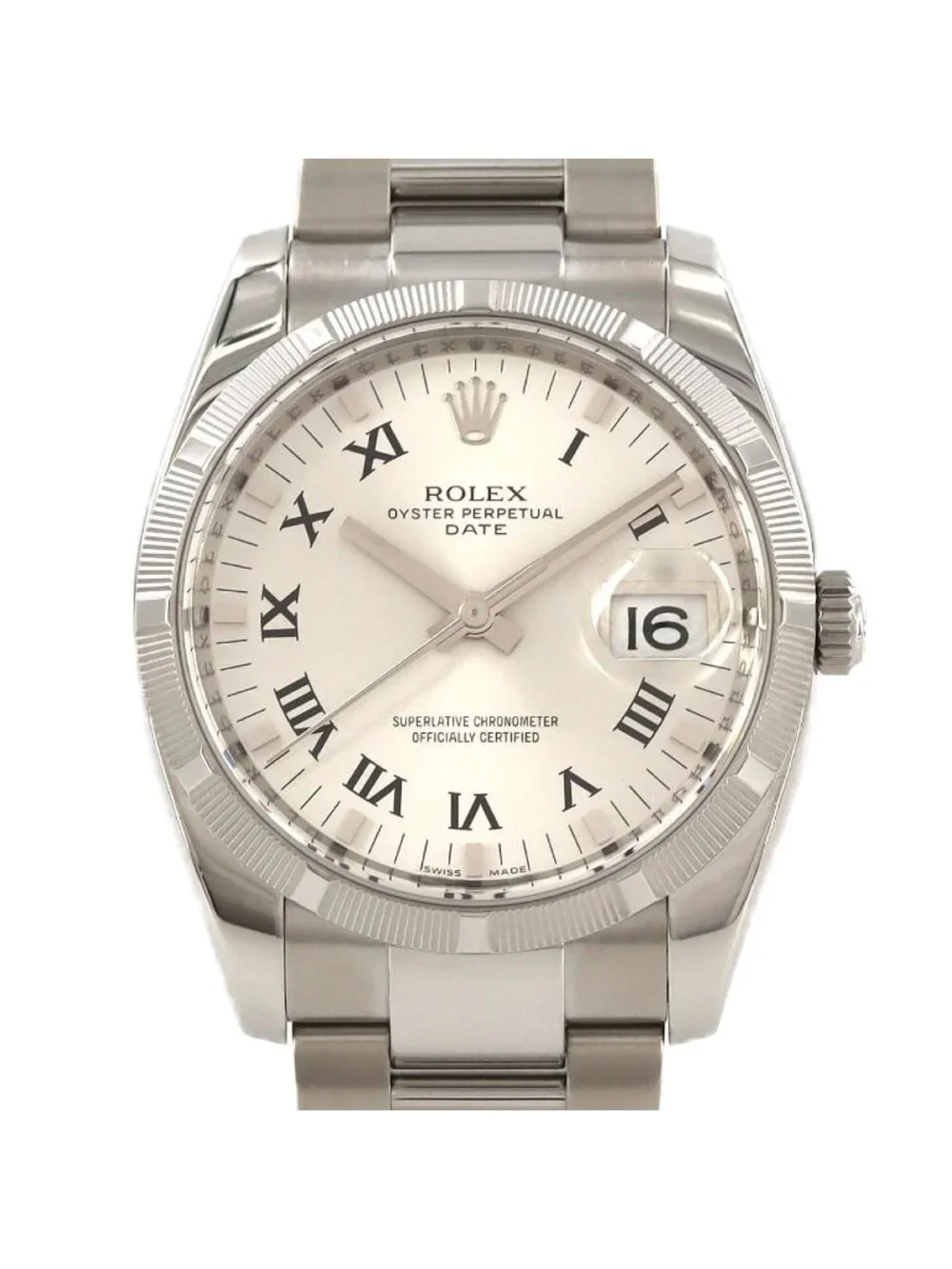 Rolex Oistar Perpetual Date SS Automatic Winding Watch